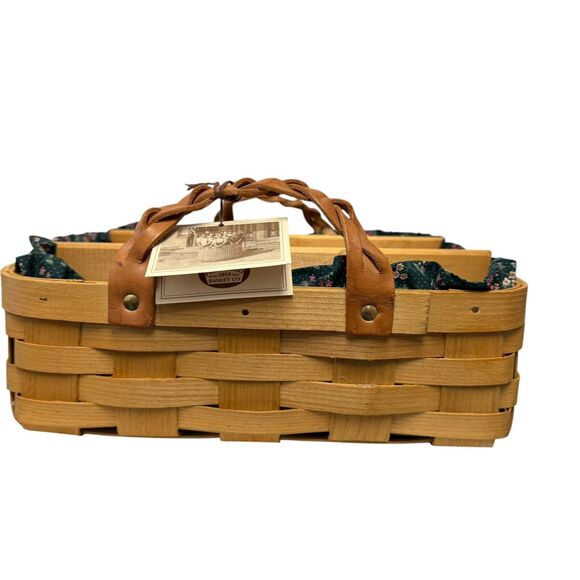 Peterboro Basket Buffet Server Divider Insert Liner Country Farmhouse Potluck - Picture 4 of 14
